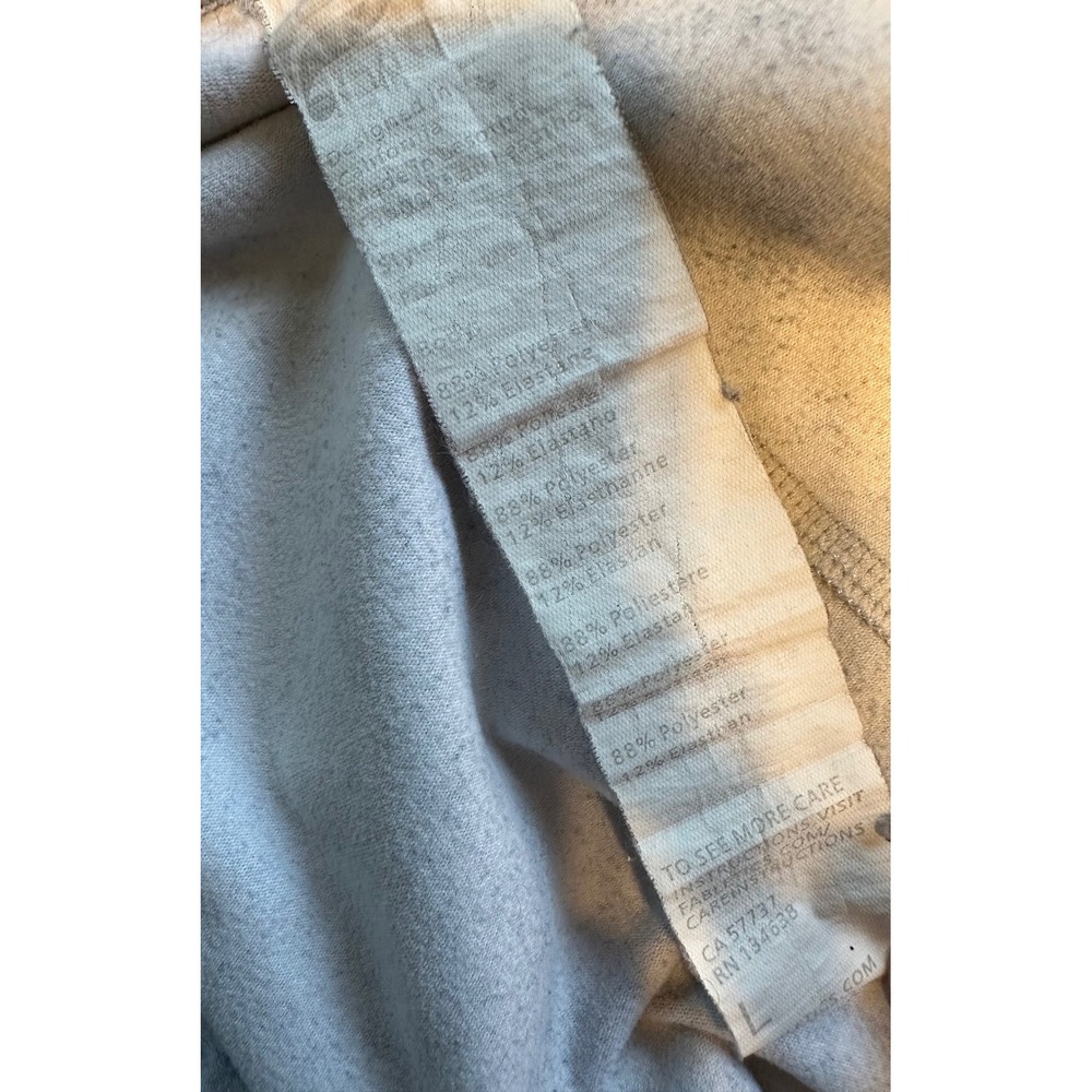 Fabletics Leggings Women L Navy Blue Powerhold Floral Sketch Activewear Bottoms - Picture 8 of 8
